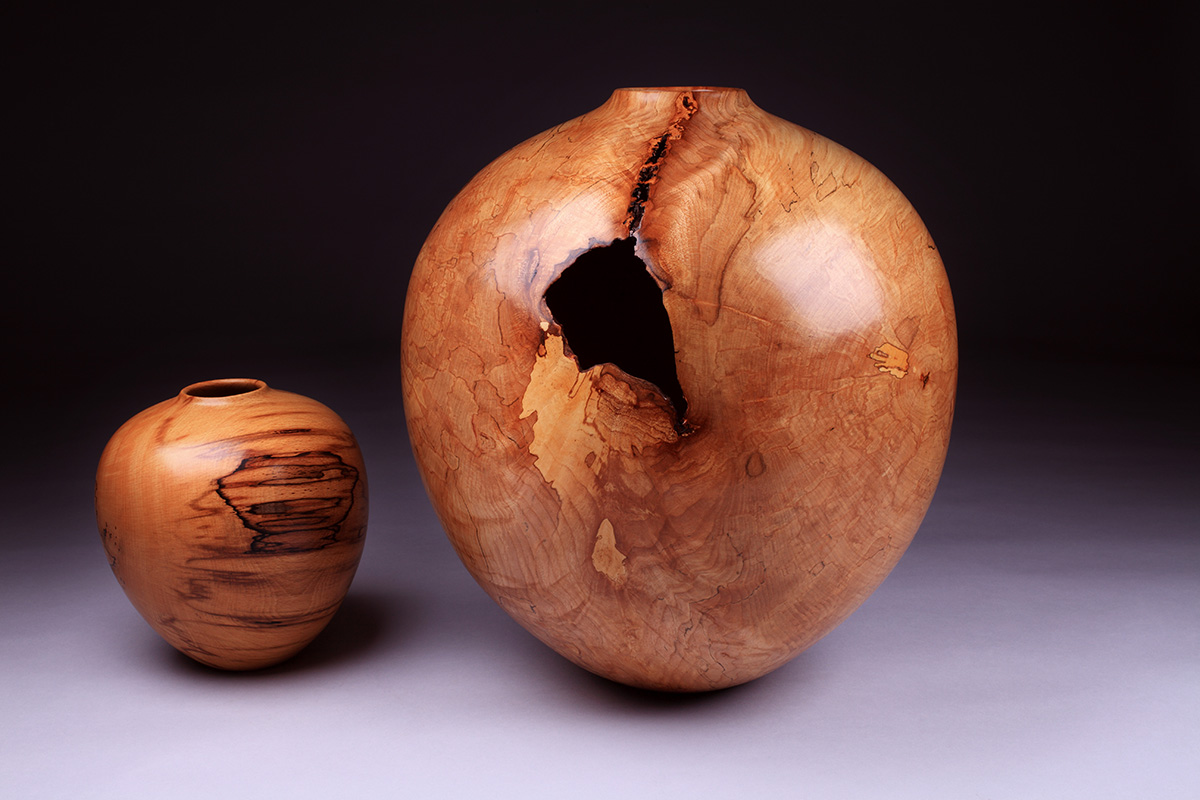 Spalted Beech and Spalted Sycamore Vase